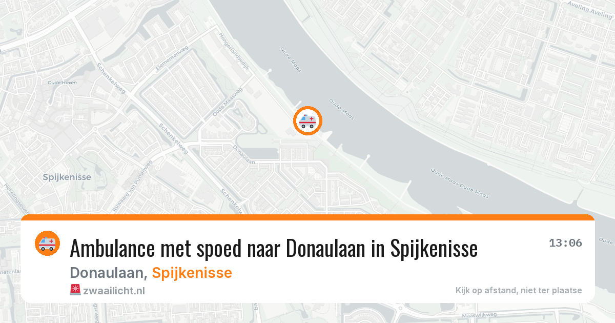 Ambulance met spoed naar Donaulaan in Spijkenisse — 9 jun 2026