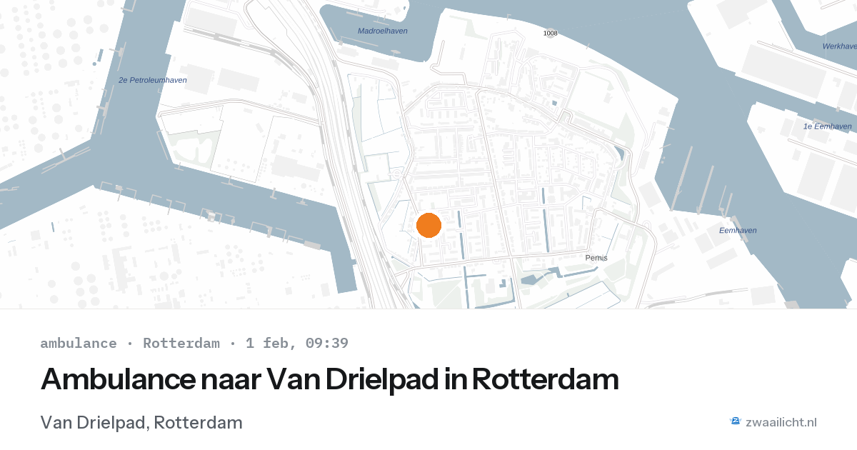 Ambulance naar Van Drielpad in Rotterdam — 1 feb 2026