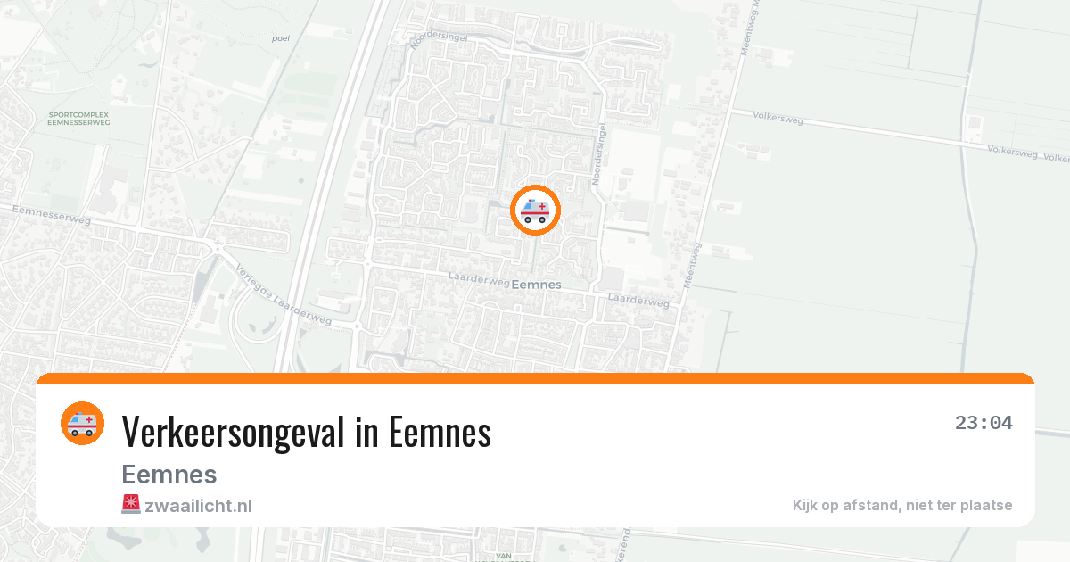 Verkeersongeval in Eemnes — 20 mrt 2026