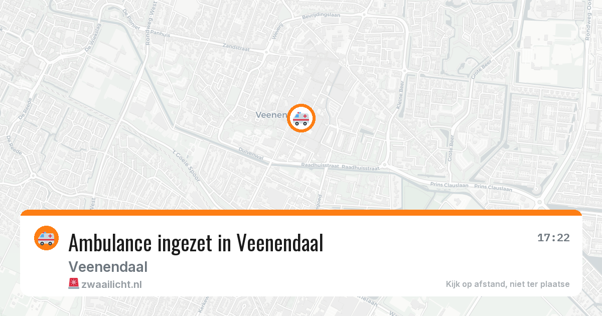 Ambulance ingezet in Veenendaal — 11 aug 2026