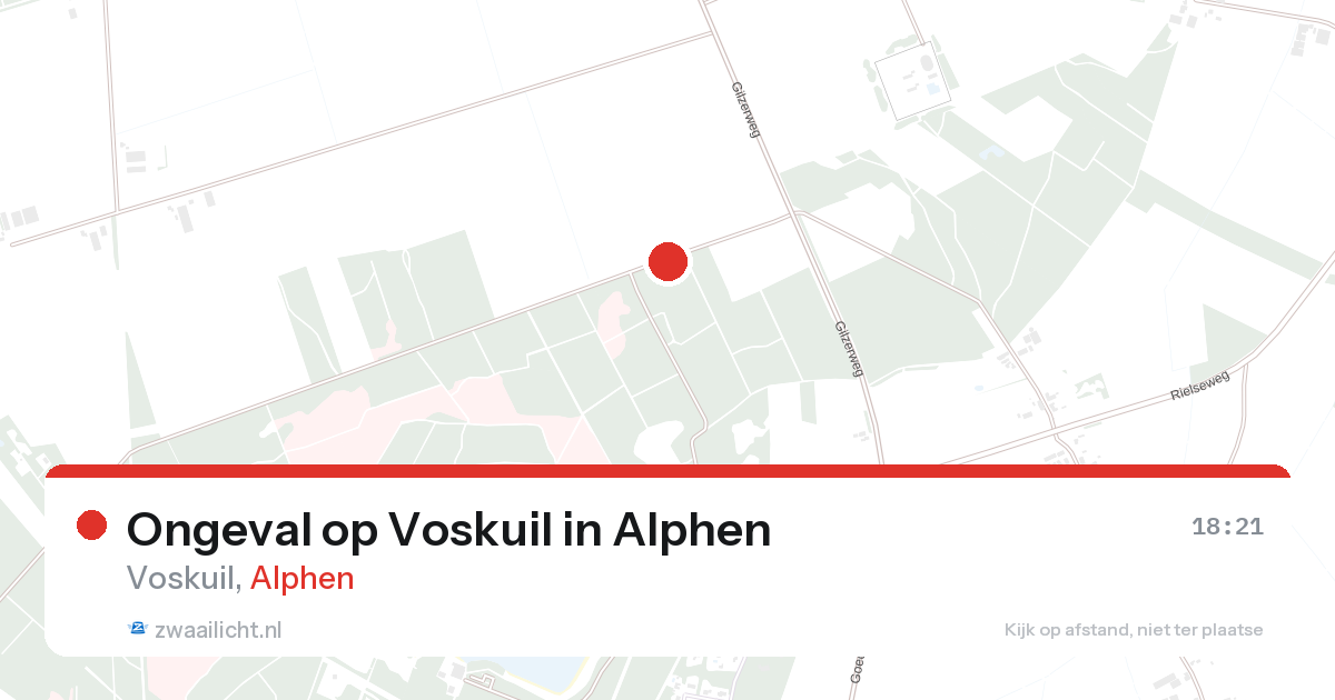 Ongeval op Voskuil in Alphen — 27 jun 2026