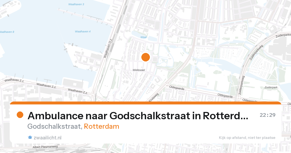 Ambulance naar Godschalkstraat in Rotterdam — 26 aug 2026