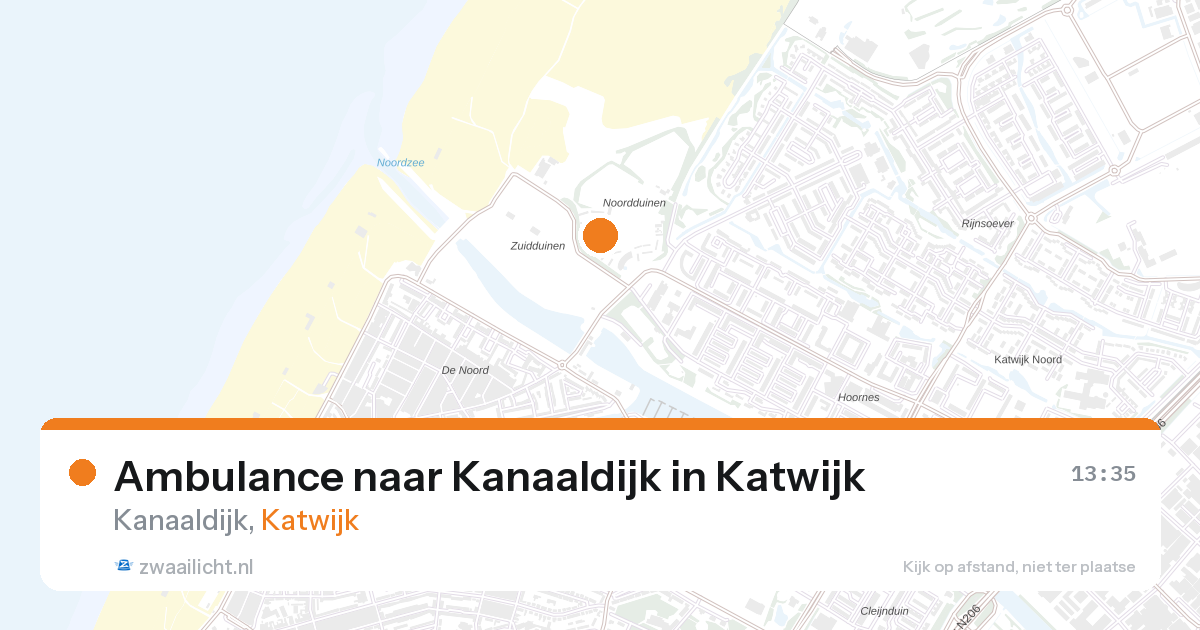 Ambulance naar Kanaaldijk in Katwijk — 2 mrt 2026
