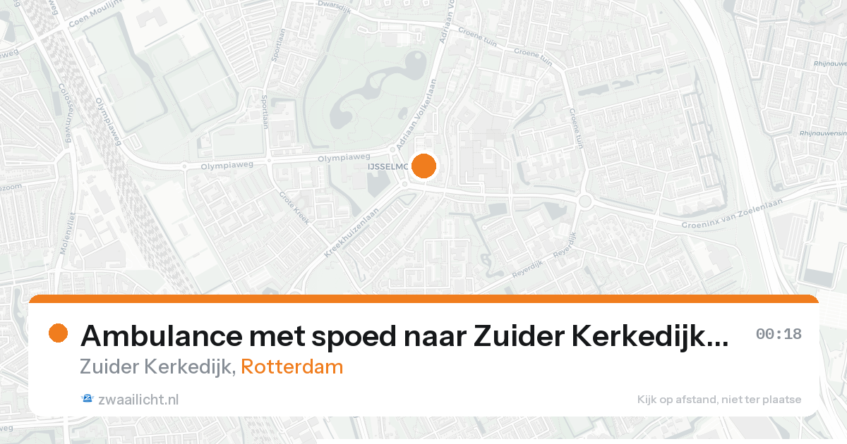 Ambulance met spoed naar Zuider Kerkedijk in Rotterdam — 11 jul 2026