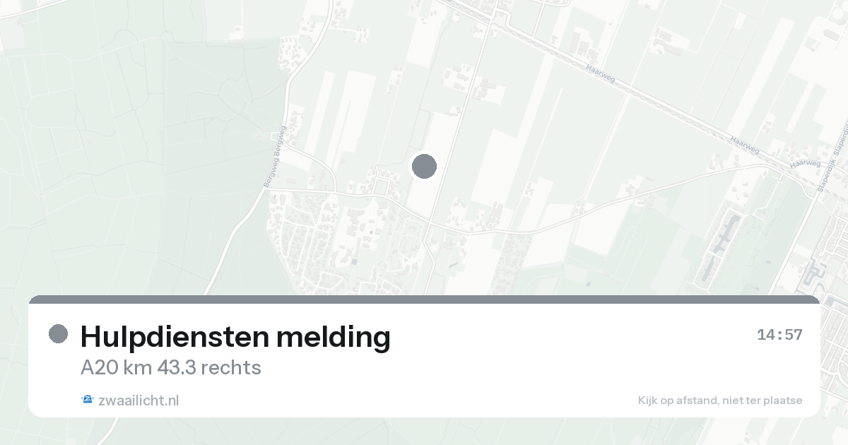 Hulpdiensten melding — 7 feb 2026 | 🚨 Zwaailicht.nl