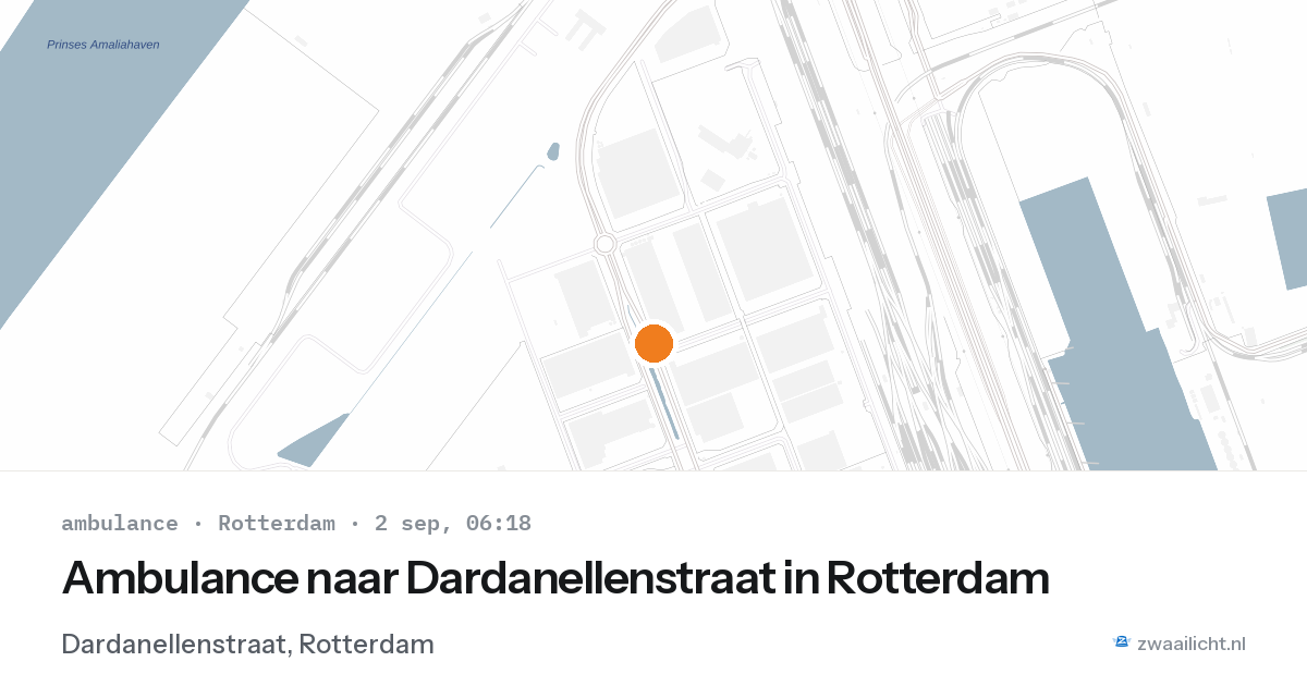 Ambulance naar Dardanellenstraat in Rotterdam — 2 sep 2026