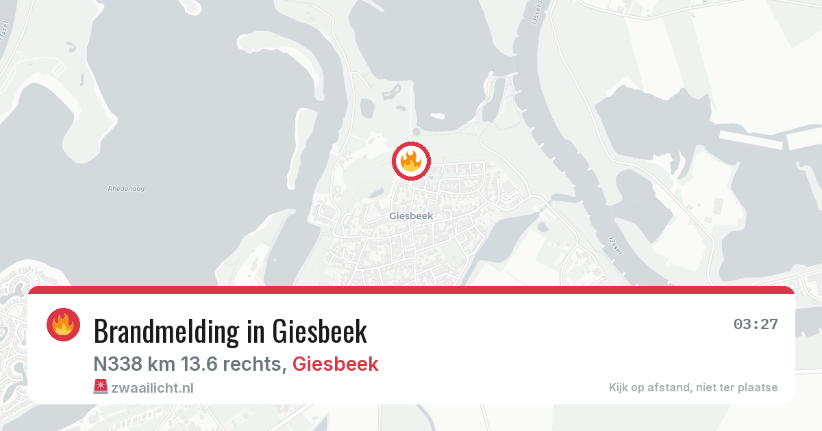 Brandmelding in Giesbeek — 28 jun 2026