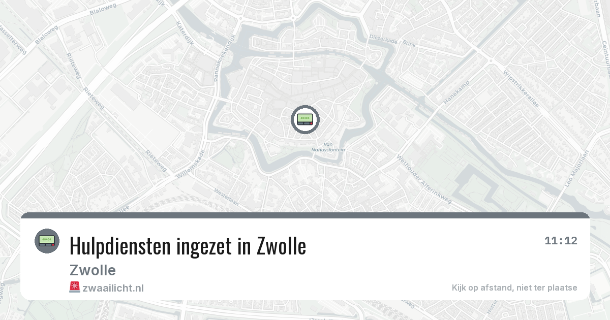 Hulpdiensten ingezet in Zwolle — 14 mei 2026 | 🚨 Zwaailicht.nl