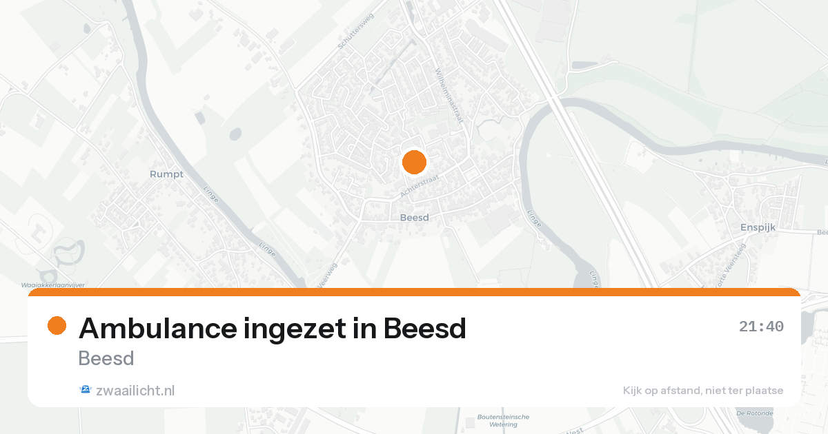 Ambulance ingezet in Beesd — 23 jun 2026