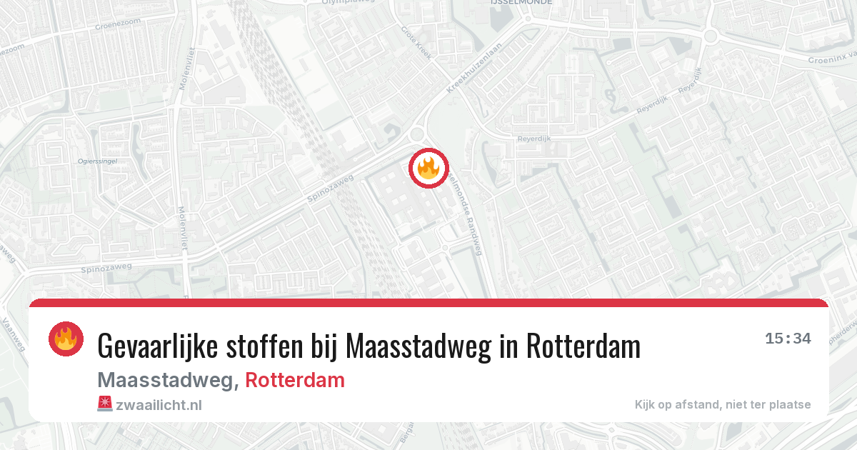 Gevaarlijke stoffen bij Maasstadweg in Rotterdam — 4 jun 2026