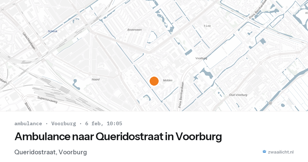 Ambulance naar Queridostraat in Voorburg — 6 feb 2026