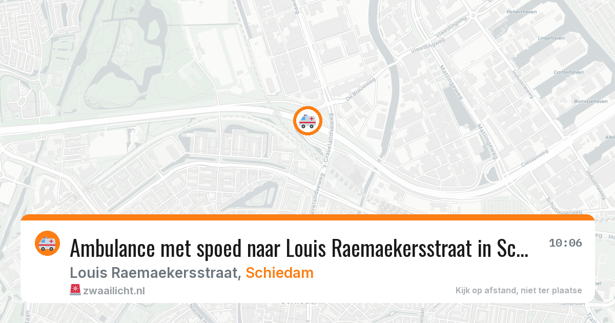Ambulance met spoed naar Louis Raemaekersstraat in Schiedam — 9 feb 2026