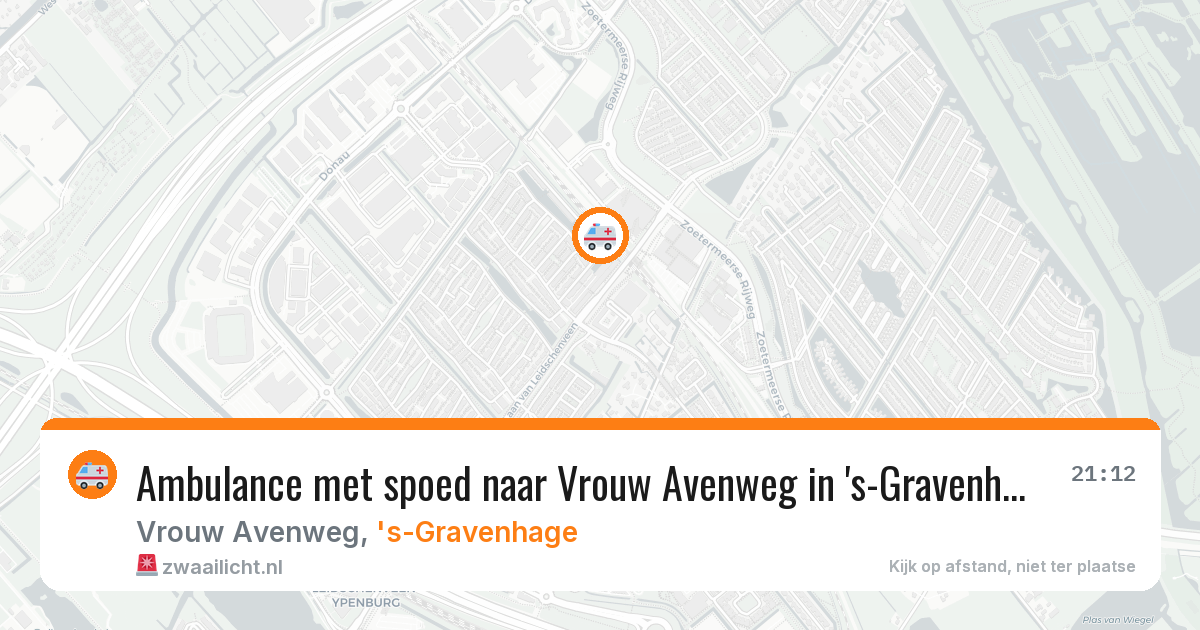 Ambulance met spoed naar Vrouw Avenweg in 's-Gravenhage — 29 jan 2026