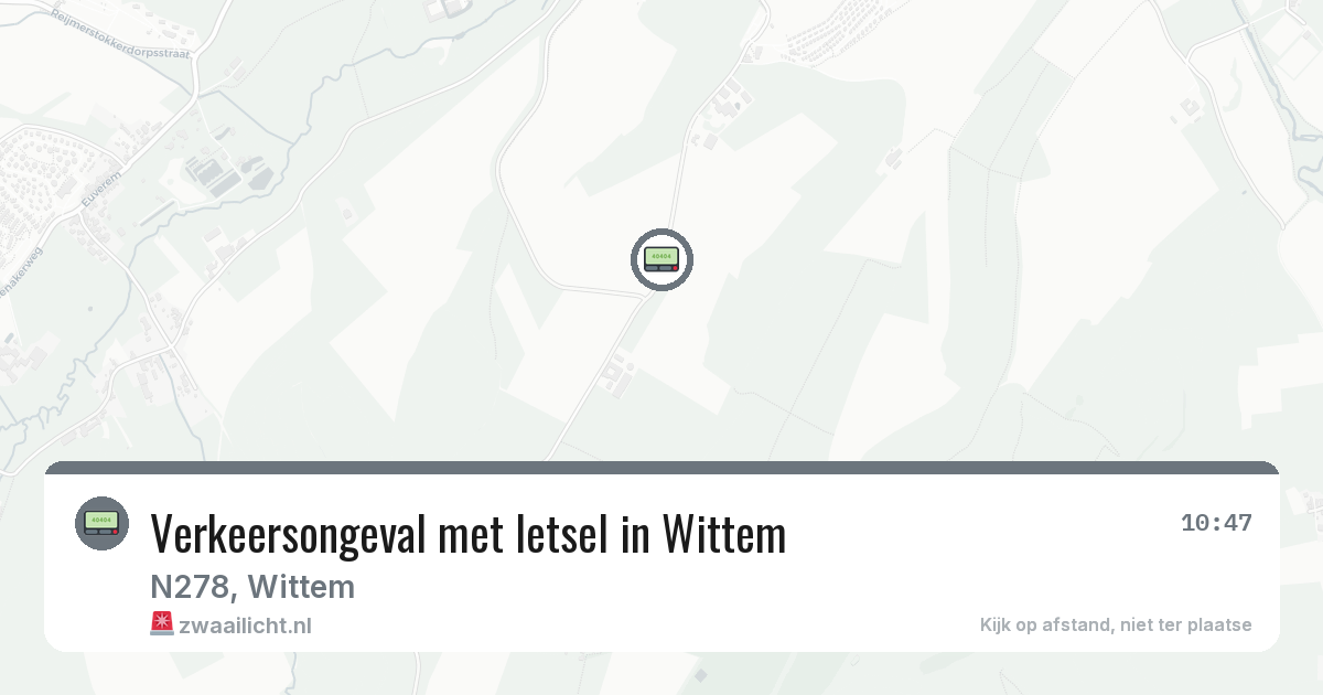 Verkeersongeval met letsel in Wittem — 7 jun 2026