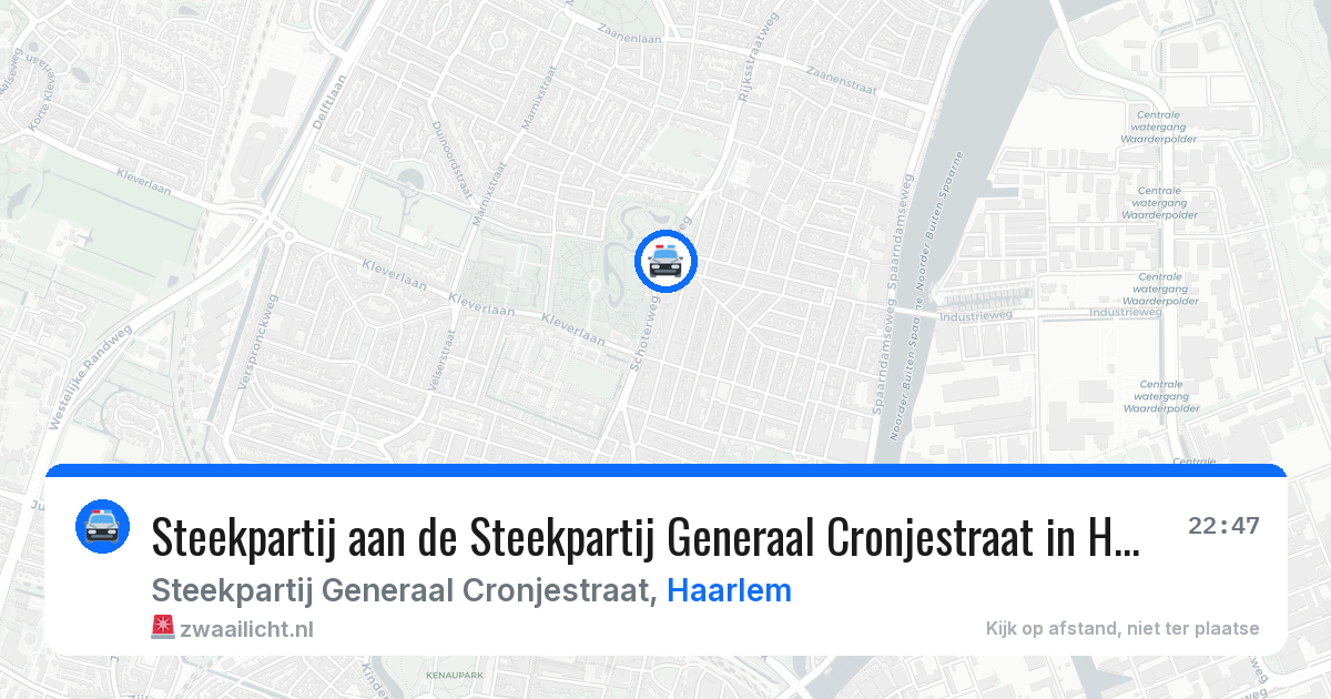 Steekpartij aan de Steekpartij Generaal Cronjestraat in Haarlem — 6 mei 2026
