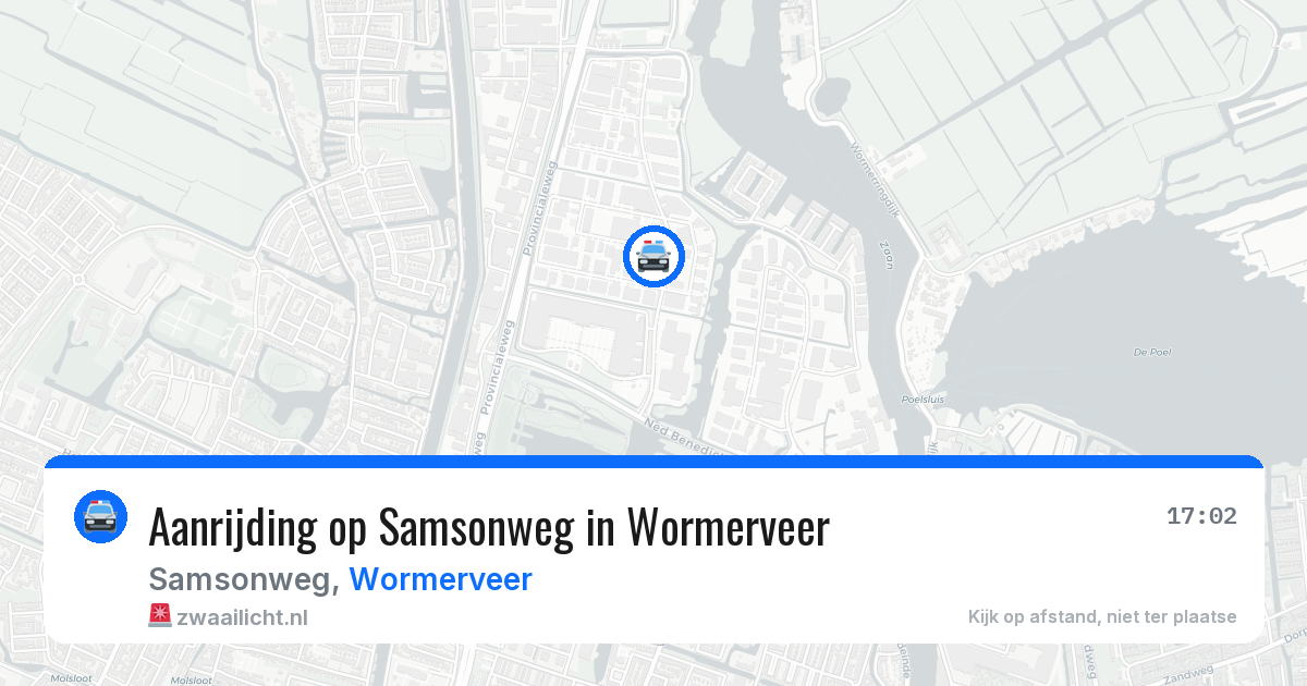 Aanrijding op Samsonweg in Wormerveer — 6 jul 2026