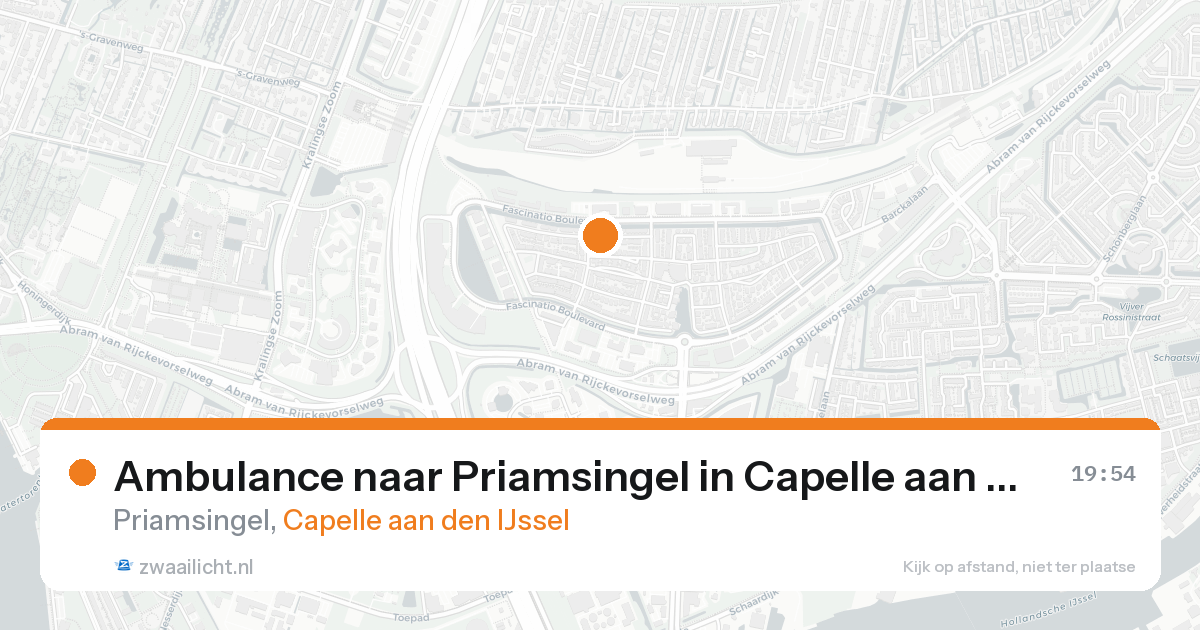 Ambulance naar Priamsingel in Capelle aan den IJssel — 23 aug 2026
