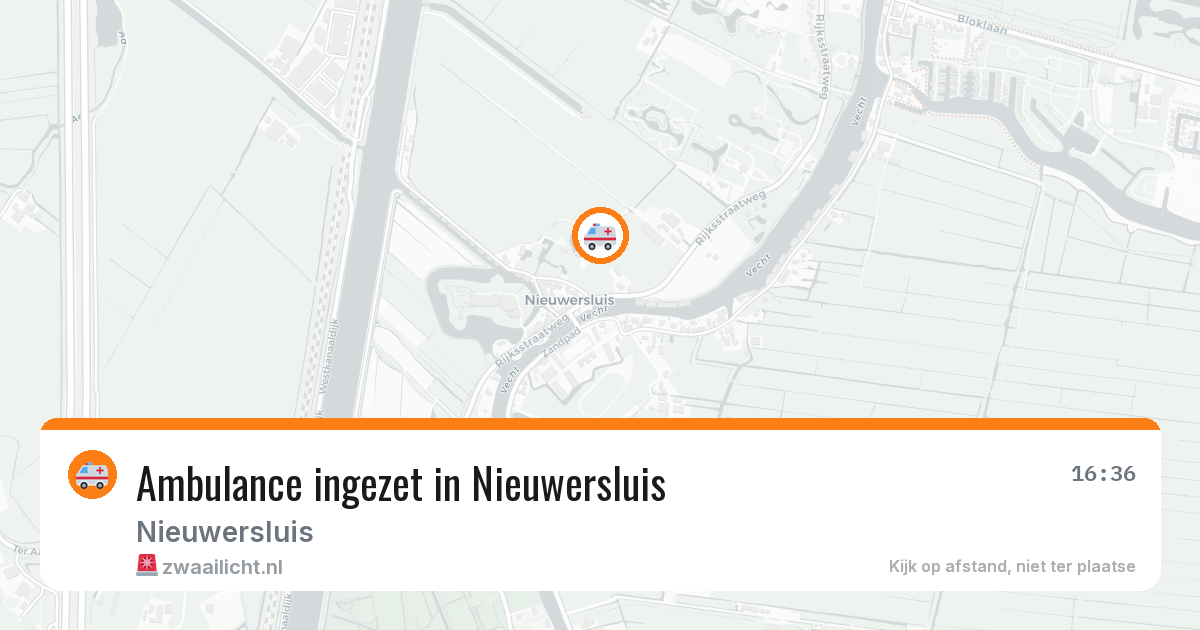 Ambulance ingezet in Nieuwersluis — 14 aug 2026