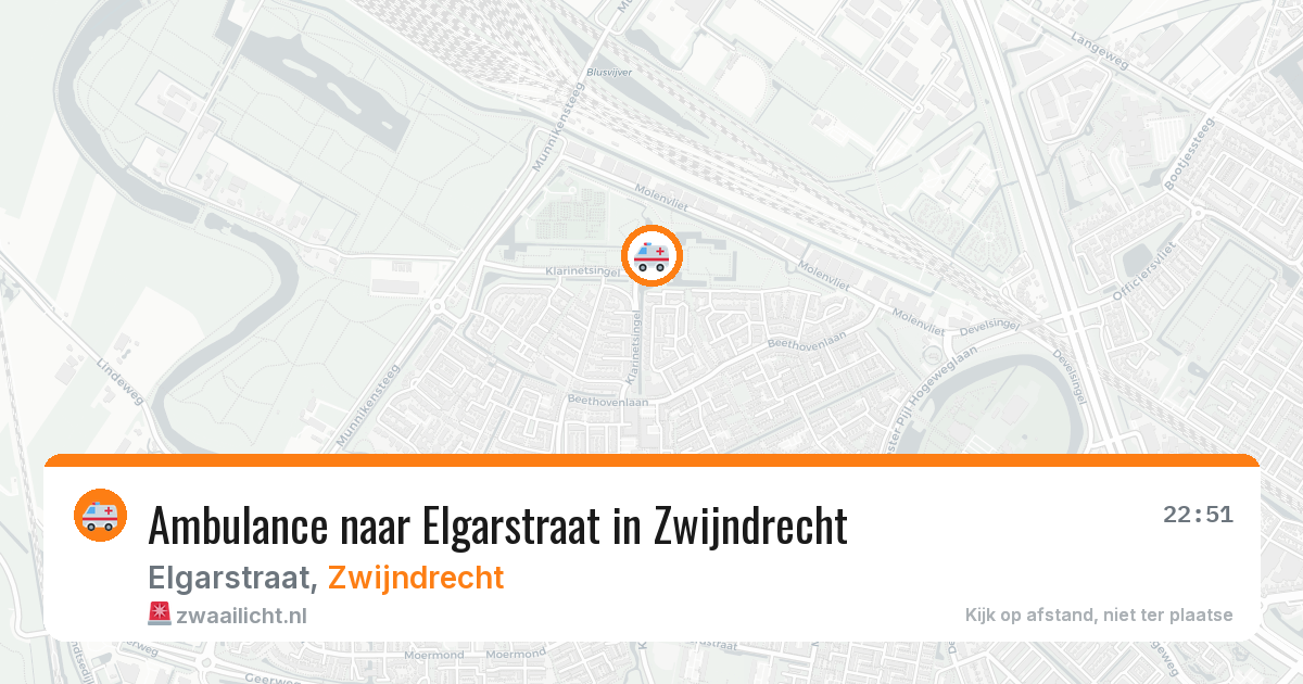 Ambulance naar Elgarstraat in Zwijndrecht — 26 mei 2026