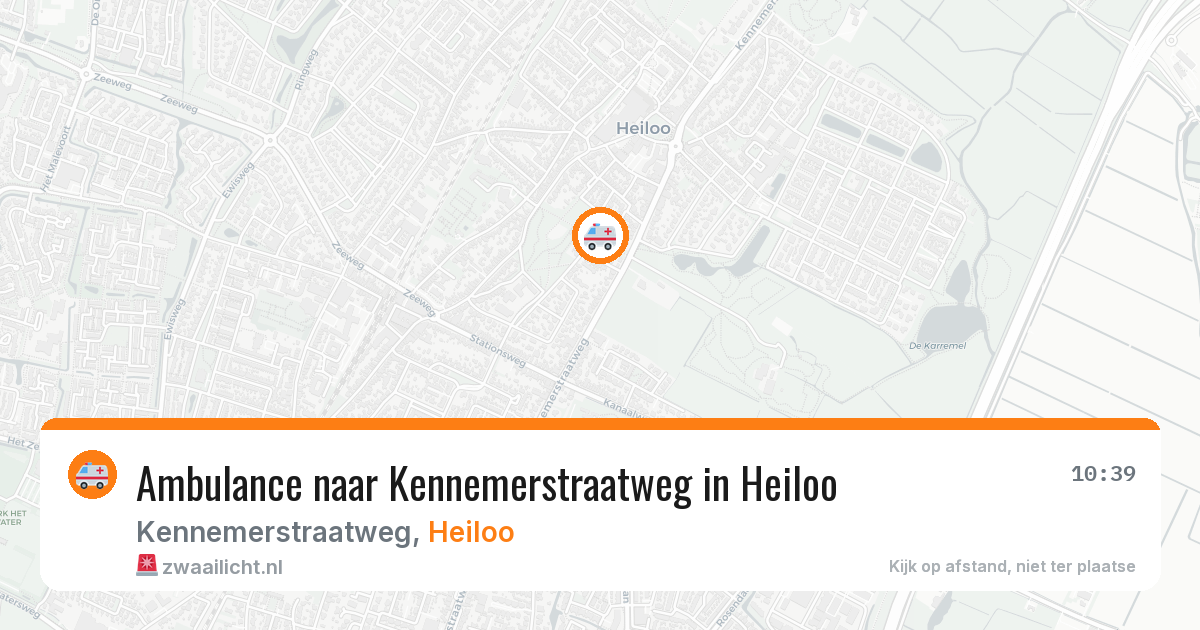 Ambulance naar Kennemerstraatweg in Heiloo — 13 aug 2026