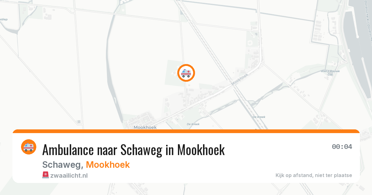 Ambulance naar Schaweg in Mookhoek — 1 jul 2026
