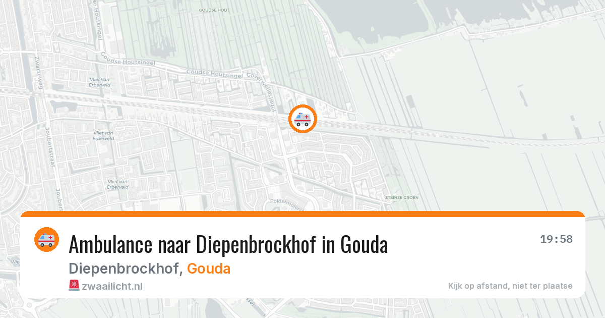 Ambulance naar Diepenbrockhof in Gouda — 12 aug 2026