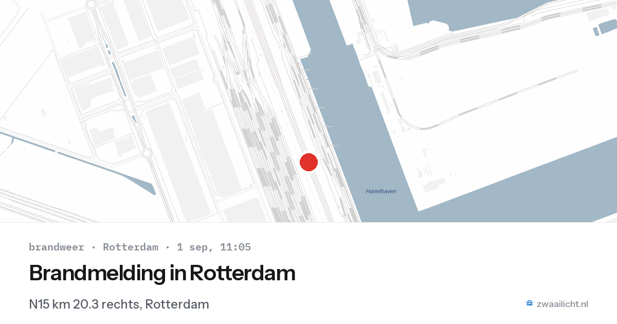 Brandmelding in Rotterdam — 1 sep 2026