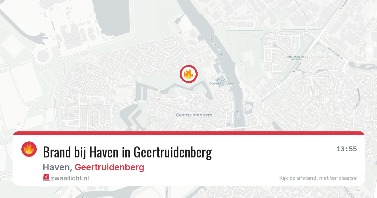 Brand bij Haven in Geertruidenberg — 11 jun 2026