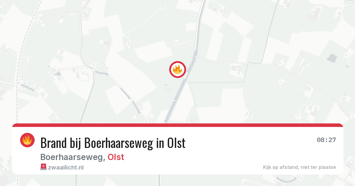Brand bij Boerhaarseweg in Olst — 28 jun 2026