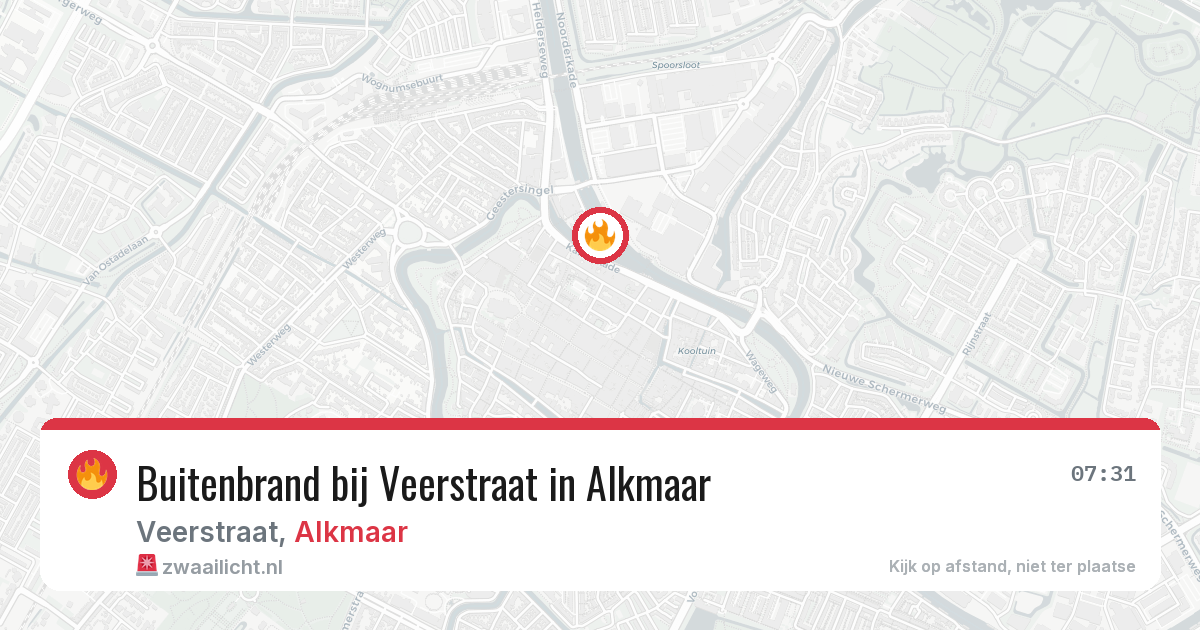 Buitenbrand bij Veerstraat in Alkmaar — 30 mei 2026