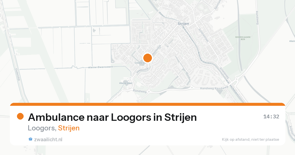 Ambulance naar Loogors in Strijen — 20 aug 2026