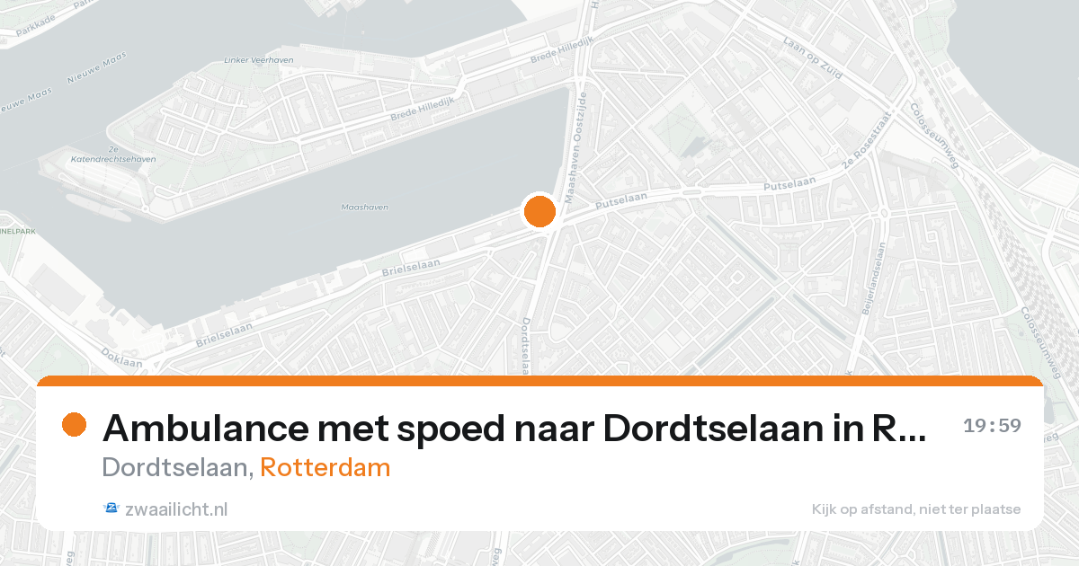 Ambulance met spoed naar Dordtselaan in Rotterdam — 31 jan 2026