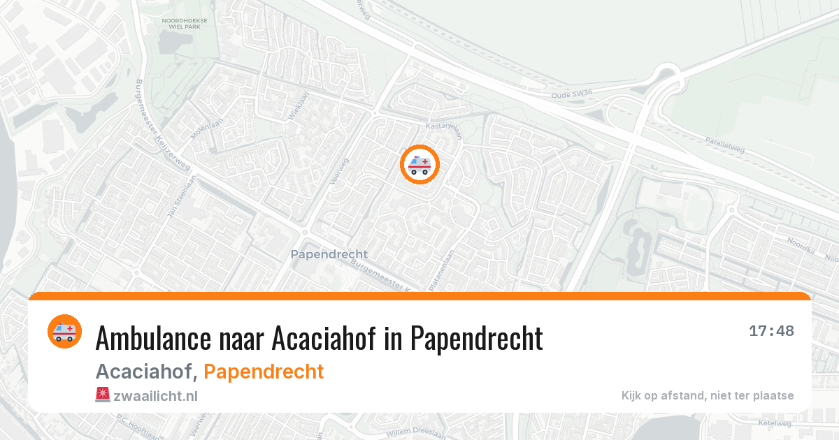 Ambulance naar Acaciahof in Papendrecht — 29 jul 2026