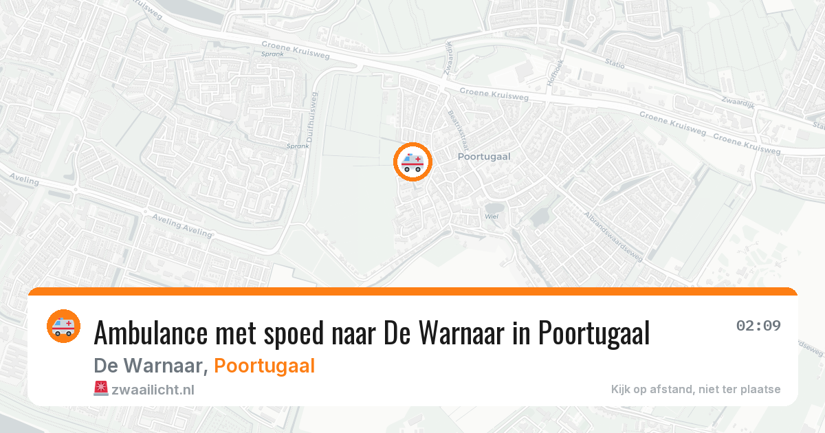 Ambulance met spoed naar De Warnaar in Poortugaal — 15 mei 2026