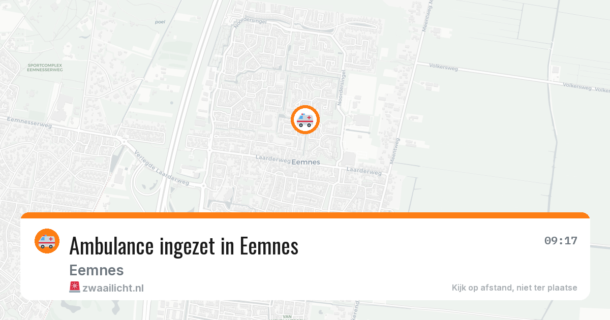 Ambulance ingezet in Eemnes — 22 jun 2026
