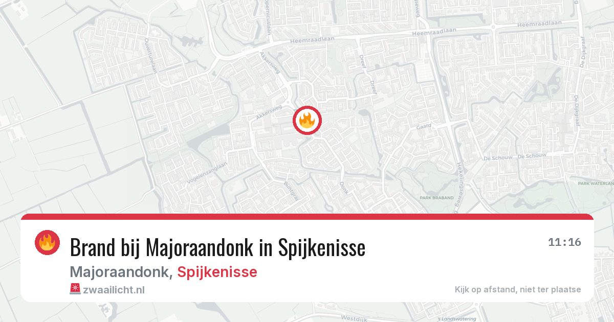 Brand bij Majoraandonk in Spijkenisse — 28 apr 2026