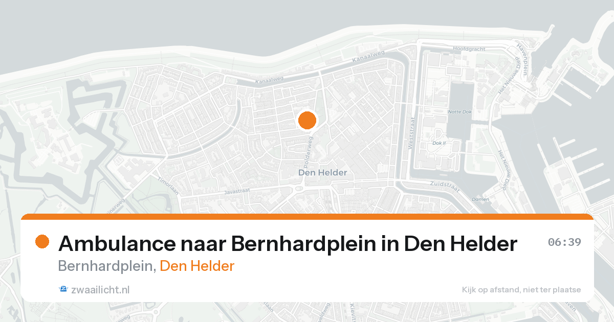 Ambulance naar Bernhardplein in Den Helder — 31 jan 2026