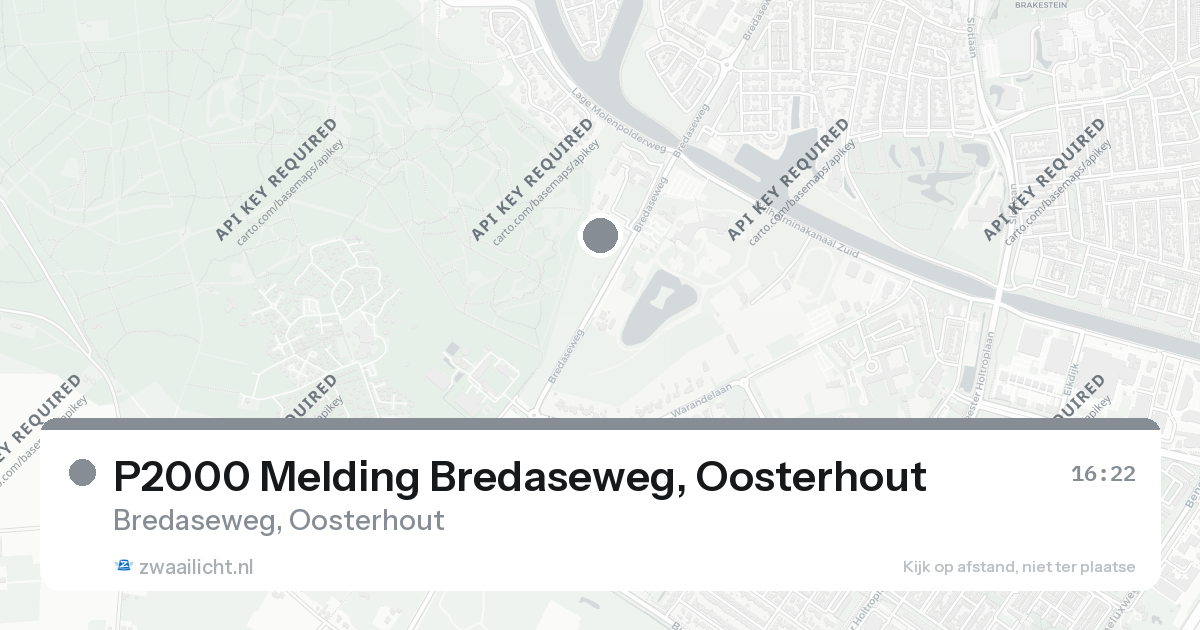 P2000 Melding Bredaseweg, Oosterhout — 19 jun 2026
