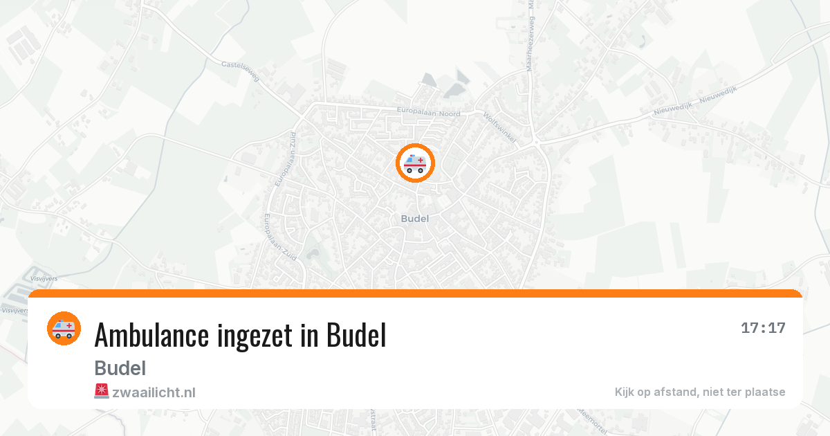 Ambulance ingezet in Budel — 31 jul 2026