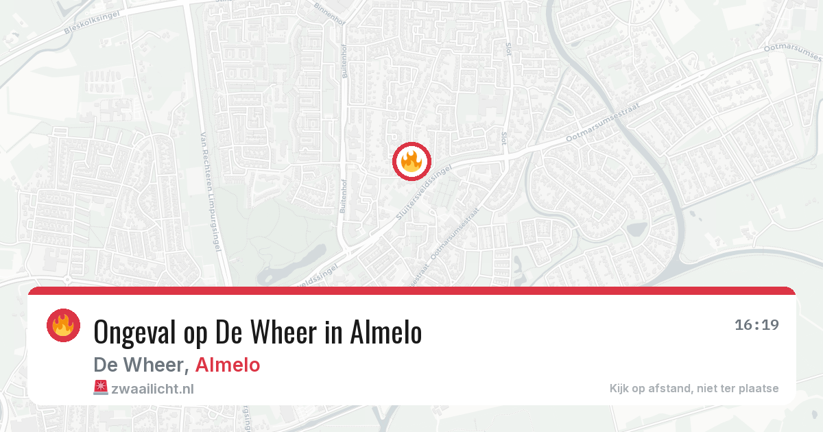 Ongeval op De Wheer in Almelo — 5 jun 2026