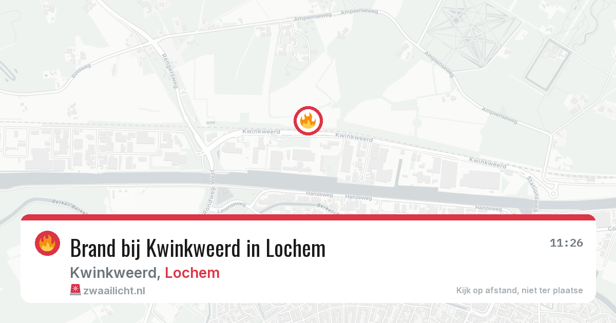Brand bij Kwinkweerd in Lochem — 6 aug 2026