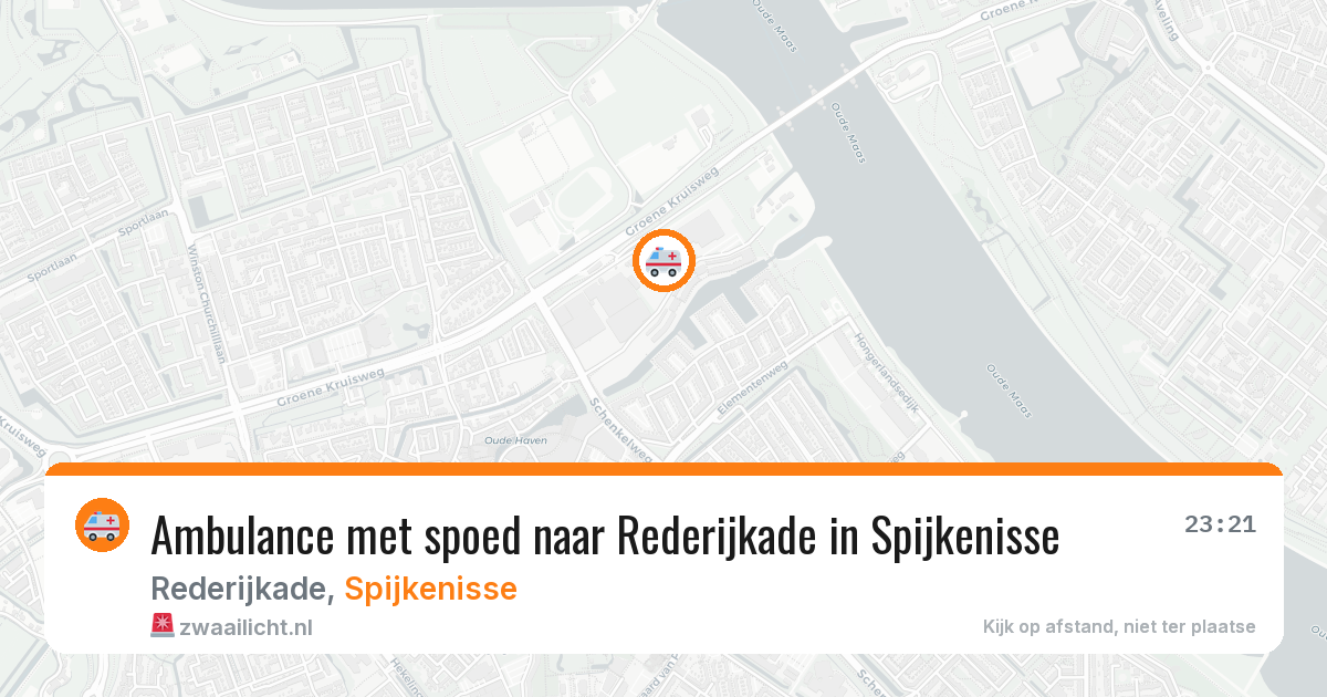 Ambulance met spoed naar Rederijkade in Spijkenisse — 30 jul 2026