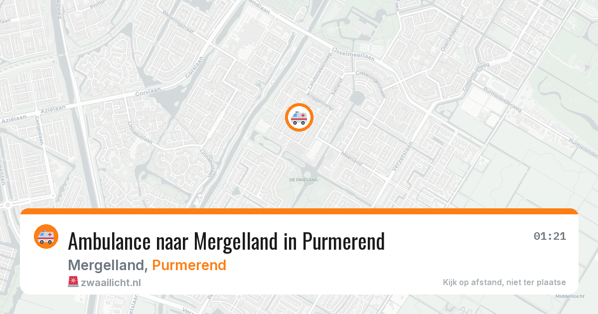 Ambulance naar Mergelland in Purmerend — 11 jul 2026