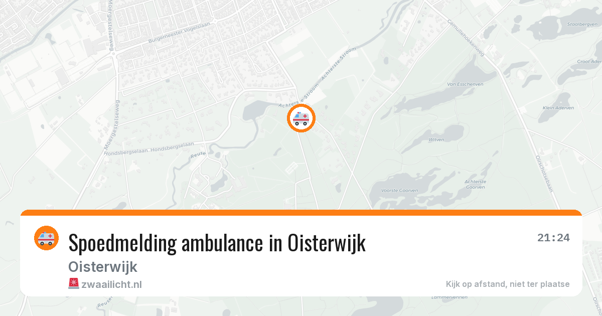 Spoedmelding ambulance in Oisterwijk — 25 jun 2026