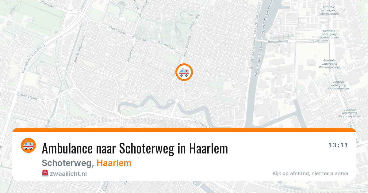 Ambulance naar Schoterweg in Haarlem — 8 mei 2026