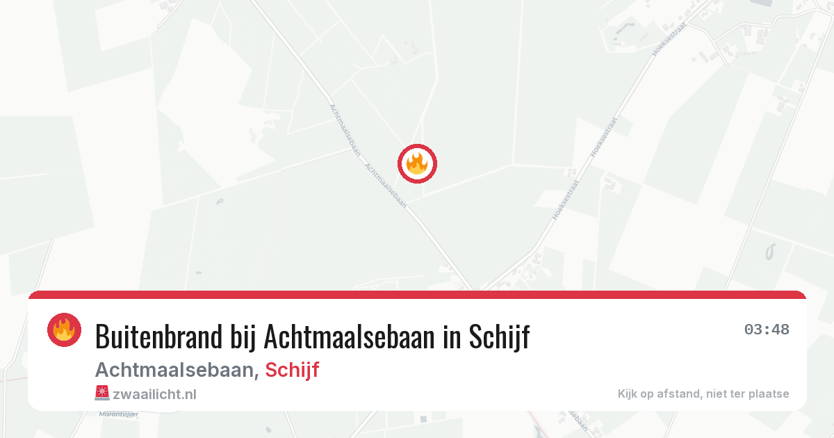 Buitenbrand bij Achtmaalsebaan in Schijf — 3 aug 2026