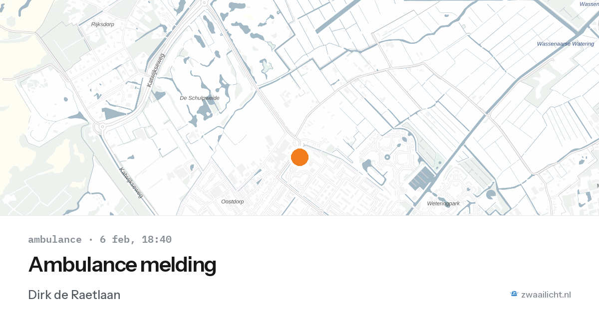 Ambulance melding — 6 feb 2026