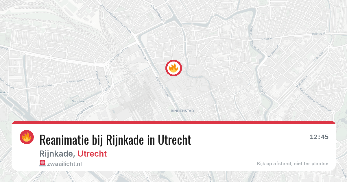 Reanimatie bij Rijnkade in Utrecht — 29 jan 2026