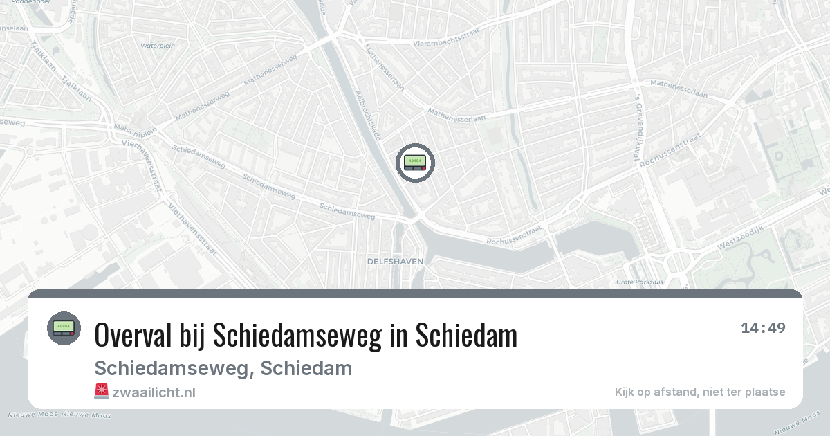 Overval bij Schiedamseweg in Schiedam — 24 feb 2026