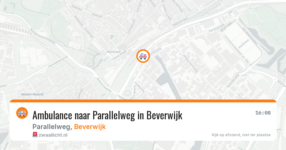 Ambulance naar Parallelweg in Beverwijk — 3 aug 2026